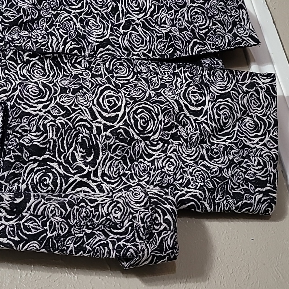 Morrisey Blazer Coat Black and White Floral print women's Size: Small ? - Picture 3 of 15